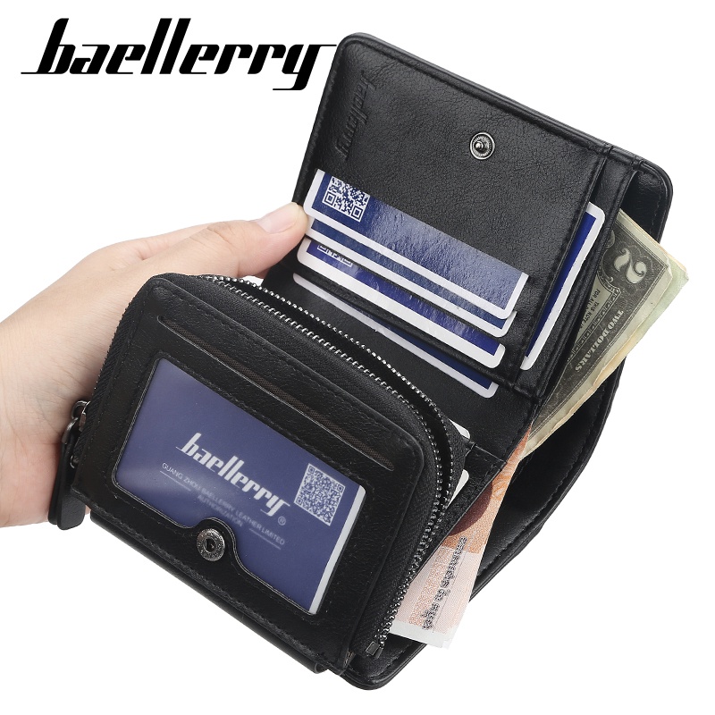 BAELLERRY D9159 Dompet Pria Wanita Bahan Kulit PU Leather Premium WATCHKITE WKOS