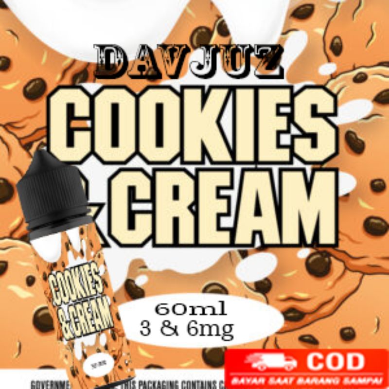 (FreeOngkir) Gambar Wallpaper Sticker Liquids Rasa Cookies & Cream 60ml Fre3base Creamy Murah Enak