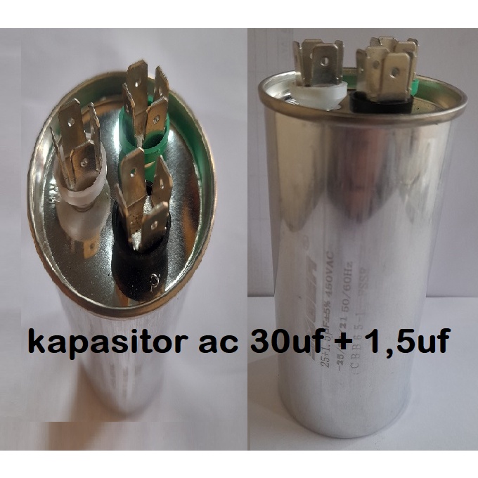 kapasitor ac 30uf + 1,5uf kaki 3