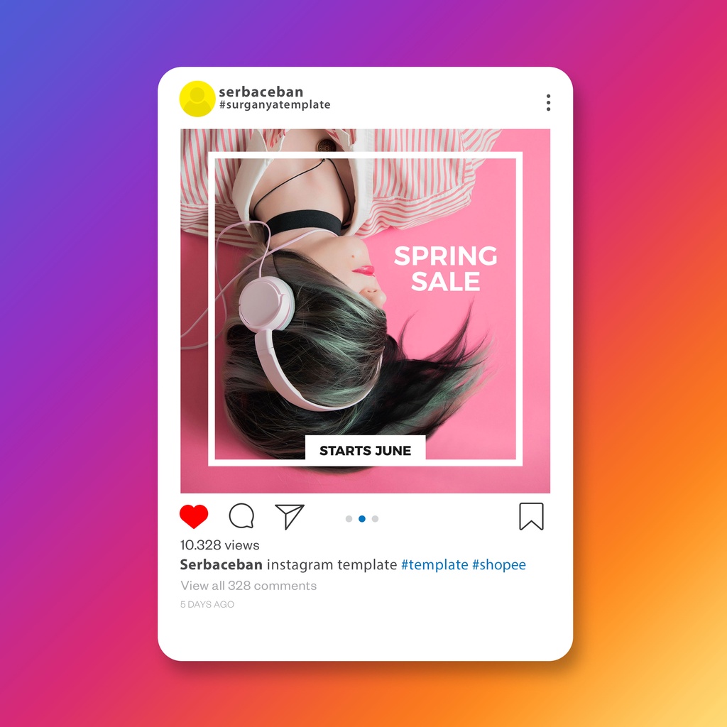 Template Instagram Feed Termurah