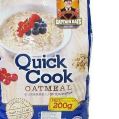 

captain oat instant 800 gram free 200 gram/ 1kg gandum / bek /quakers / quick cook