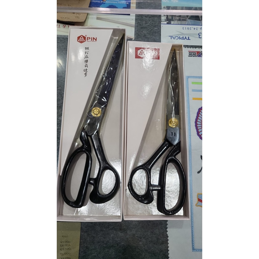 Gunting Kain Jahit Baja Profesional Tajam Merk PIN - 12 Inch