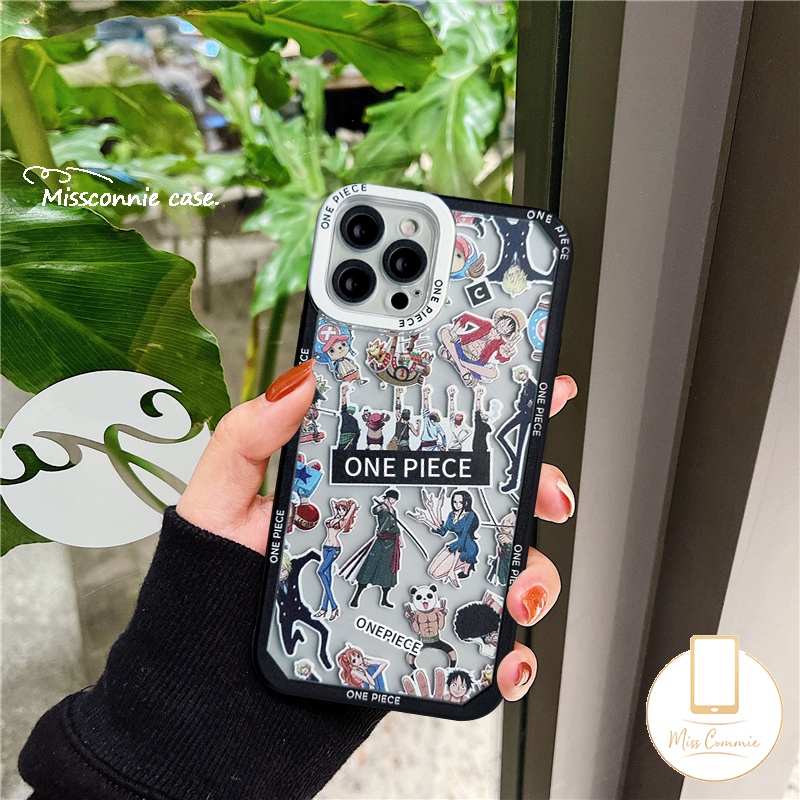 Trendy Casing OPPO A17 A17 A17k A5s A12 A16 A95 A54 A15 A57 A55 A15s A16K A7 A1K A76 Reno 5 7 4F 6 A74 A5 A9 2020 A96 A3s A31 A12E A11 A94 A35 Kartun One Piece Tickets Soft TPU Case Tempat Kotak Makan