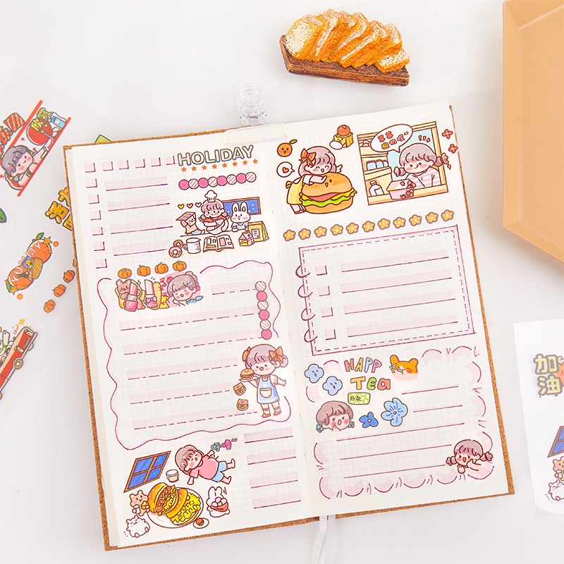 PAOPAO Stiker Milk Tea Import Dodojam isi 10 Lembar Cute