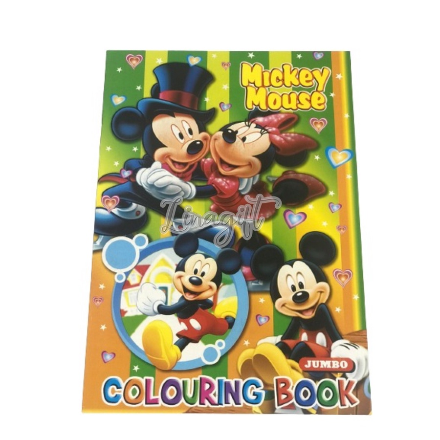 ( 1 Buku - 8 Lembar ) OBRAL TERMURAH BUKU MEWARNAI / COLORING BOOK A4 DORAEMON PRINCESS NARUTO WINNIE THE POOH / ALICE IN WONDERLAND / TRANSFORMER