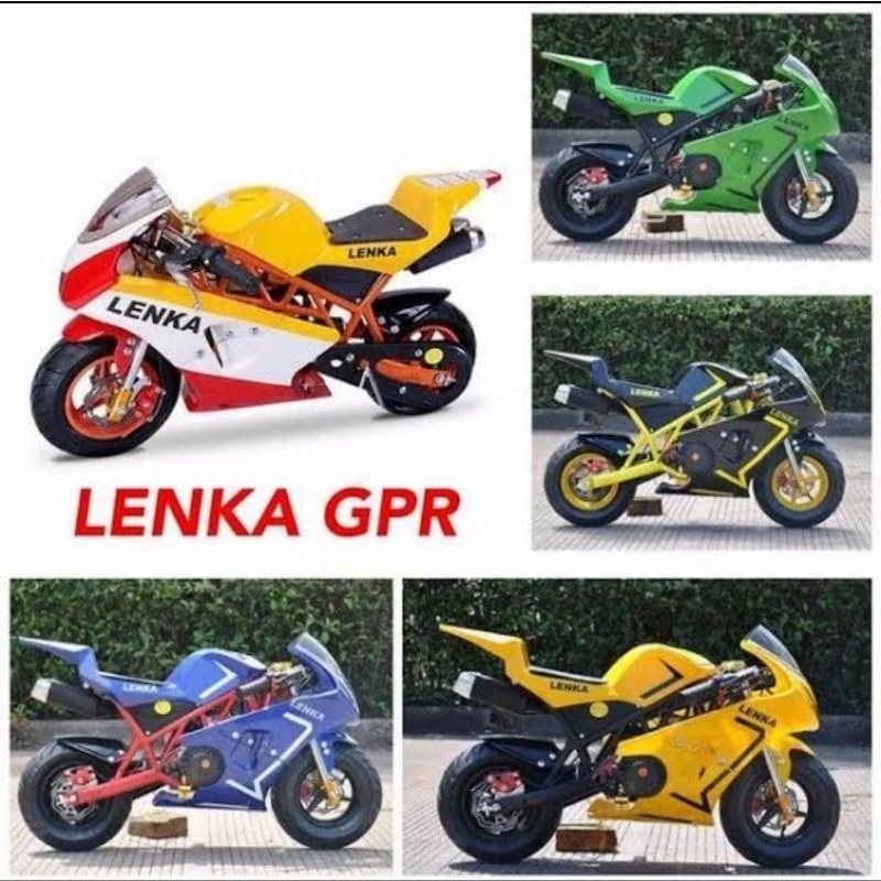 MOTOR TRAIL MINI MAINAN ANAK LENKA GPR 50CC lenka gpr motor bensin mini mainan anak