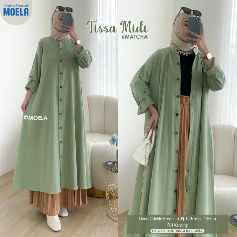 TISSA MIDI ORI MOELA / BEST SELLER/ TUNIK LINEN