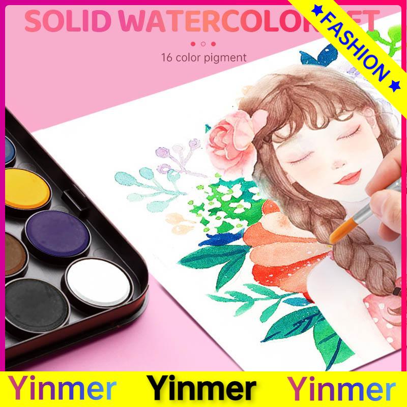 

COD✨ Cat Air Watercolor set Alat Cat Air Set 18 Warna-Yinmer