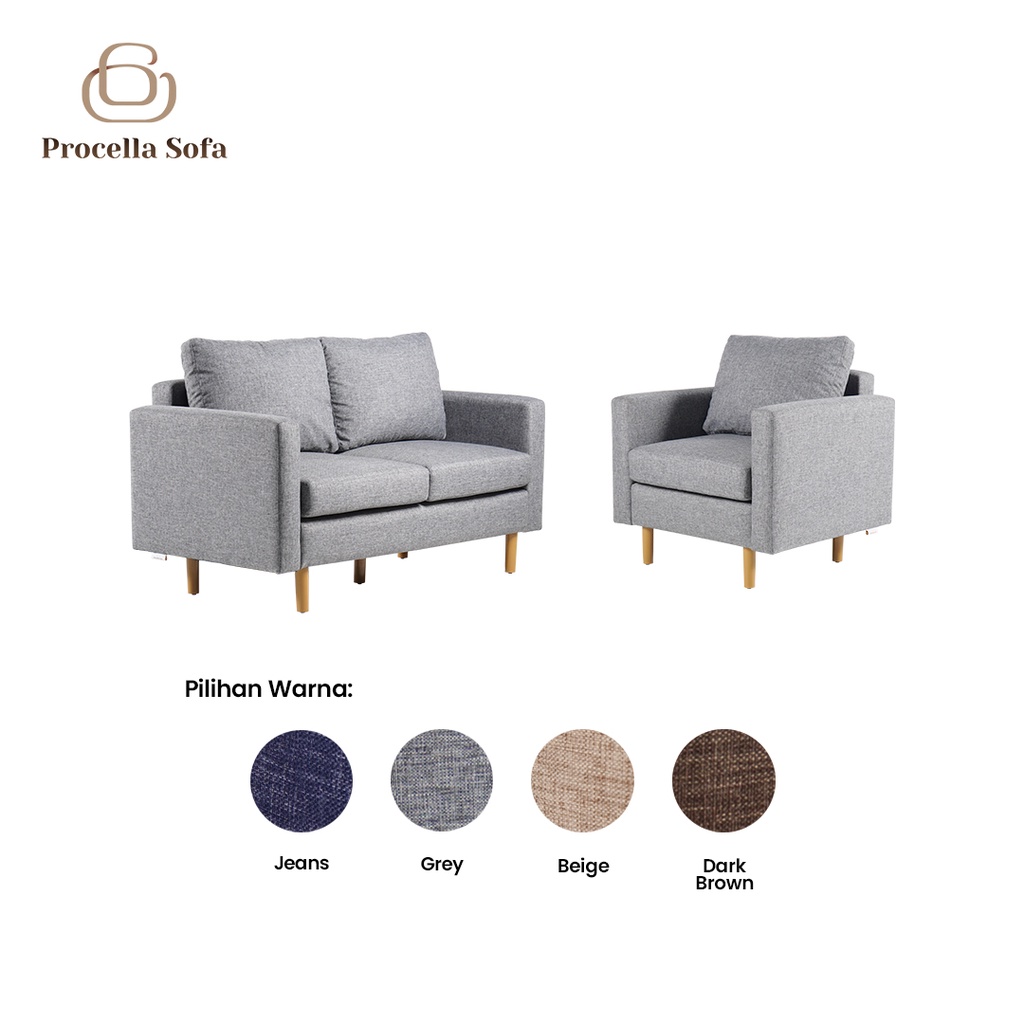 MORE Procella Sofa Tamu / Sofa Minimalis / Sofa Modular / Sofa Set / Sofa Pillo Canvas / More