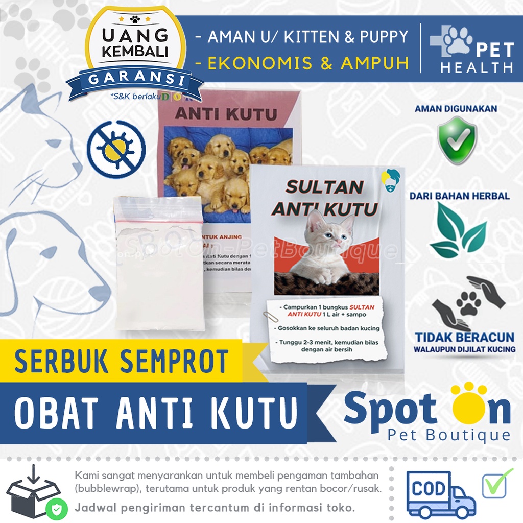 Obat Anti Kutu Kucing &amp; Anjing Dor Sultan Kucing | Dor Obat Kutu Anjing &amp; Kucing