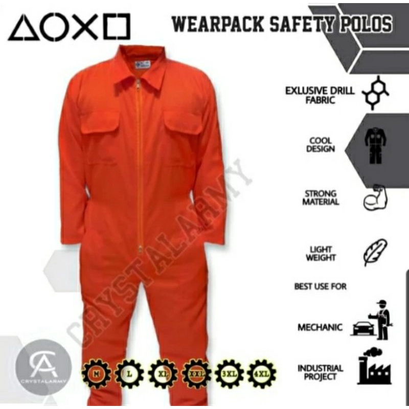 wearpack safety termurah / wearpack bengkel / seragam baju safety / katelpak safety