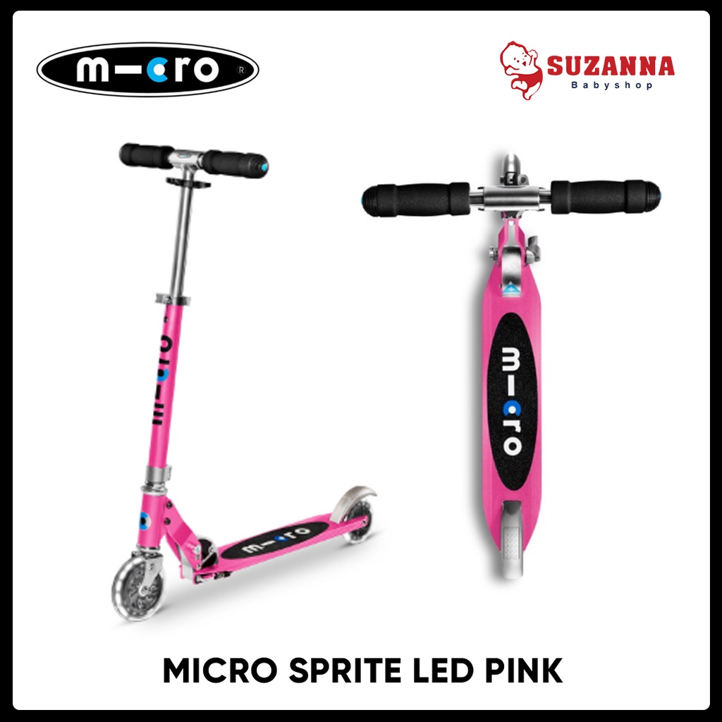 Micro Sprite LED Pink Skuter Anak & Dewasa