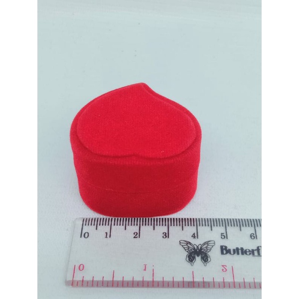 kotak perhiasan/kotak cincin bentuk love polos/kotak perhiasan bahan berudu/kotak cincin model love kecil polos/kotak perhiasan terbaru