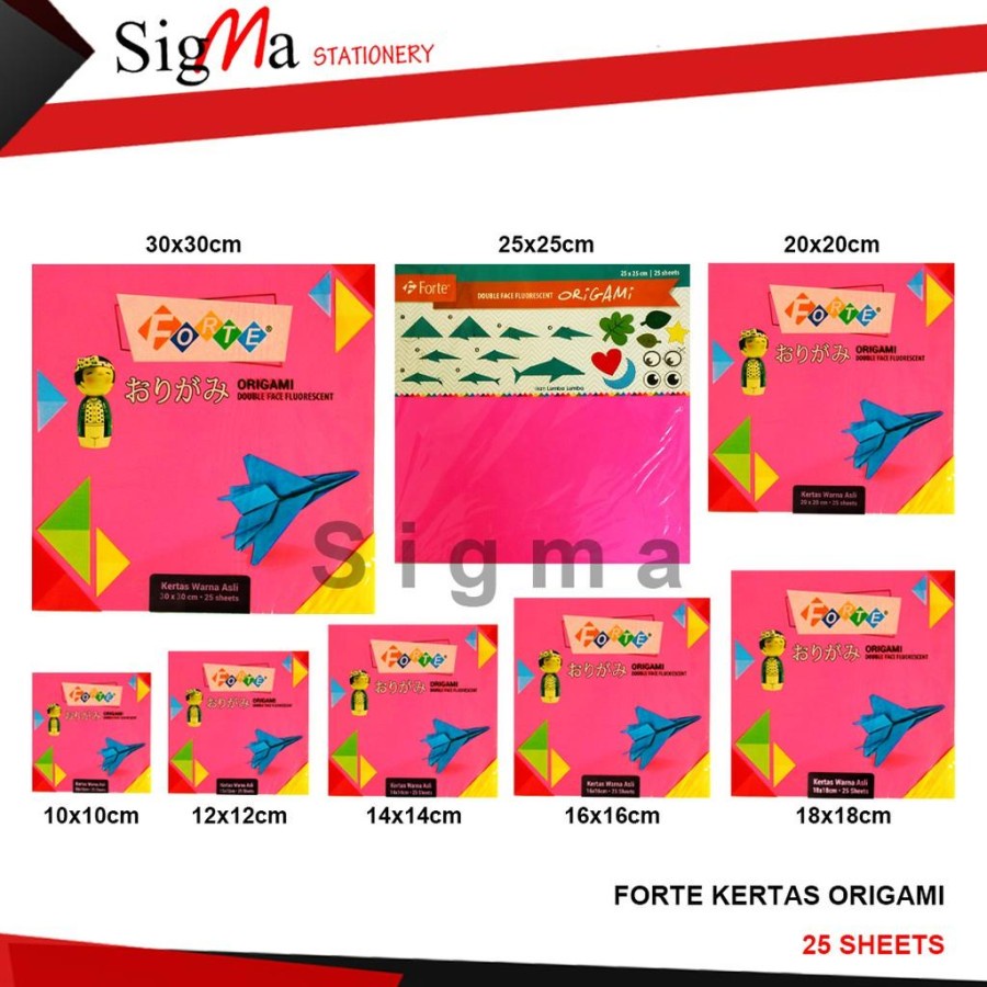 

Origami / Kertas Lipat merk Forte bolak balik