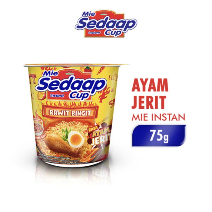 

SALE Mie Sedaap Instant Cup Rawit Bingit Rasa Ayam Jerit