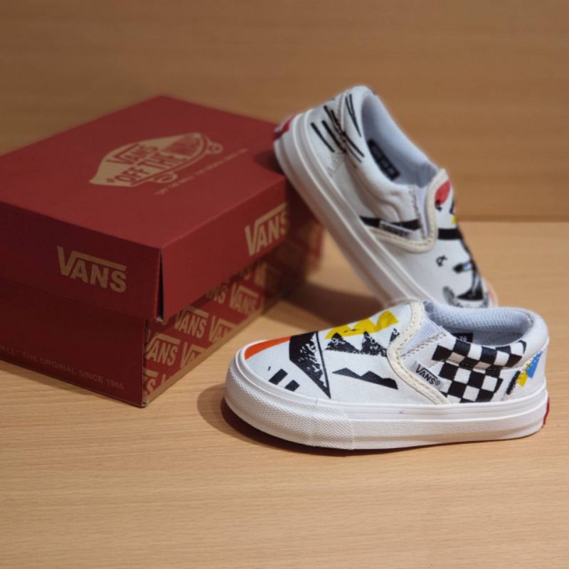 SEPATU ANAK VANS MOMA SLIP ON SEPATU ANAK LAKI LAKI PEREMPUAN SEPATU SLOP ANAK