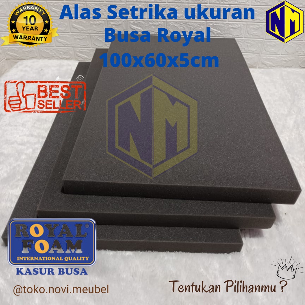 Alas Setrika Royal uk 100x60x5 cm garansi 10 tahun dan barang ori