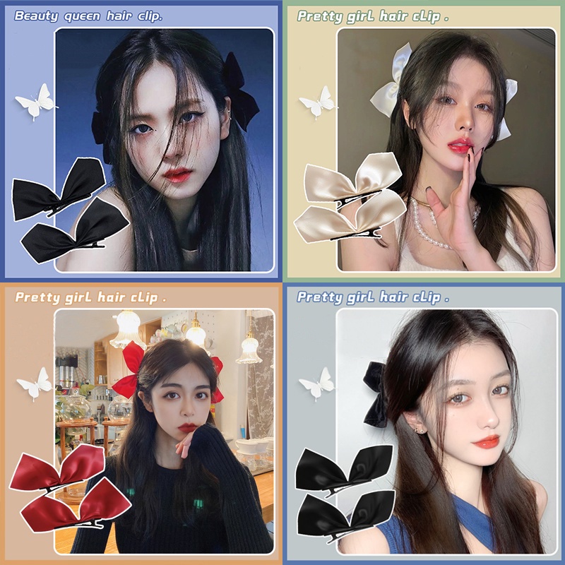 [2 pcs] Jisoo Hairclip Sepasang Jepit Rambut Korea Kpop Blackpink Twice Red Velvet Itzy Ive Aespa Loona New Jeans Stayc