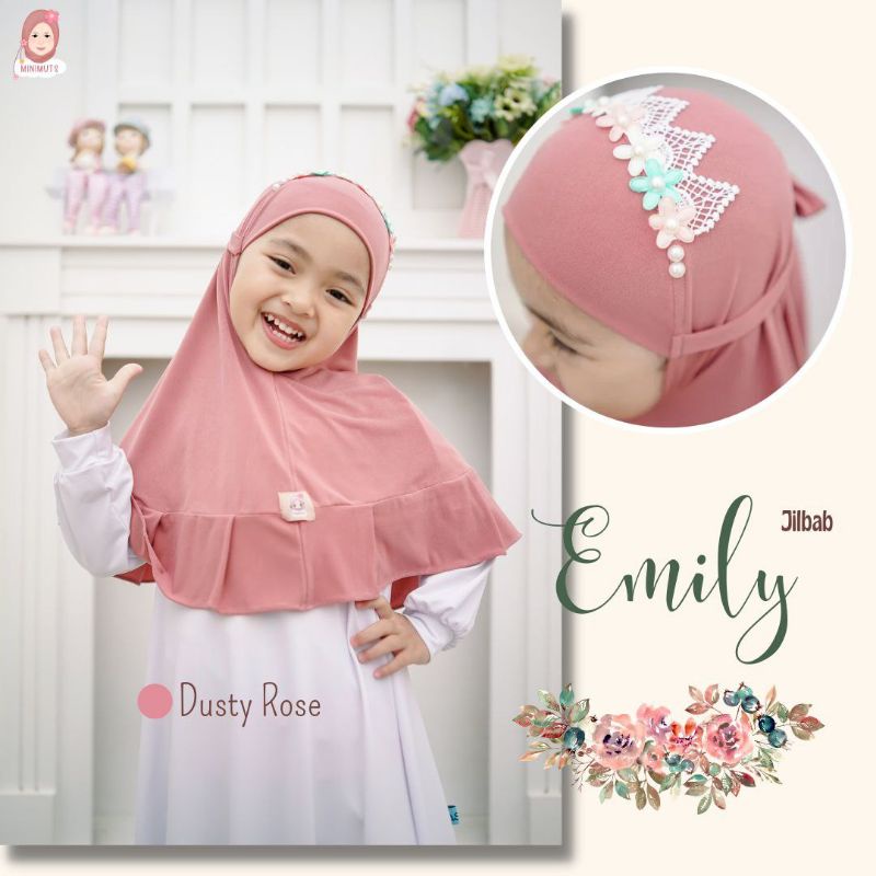 JILBAB EMILY / MAHKOTA / HIJAB ANAK PEREMPUAN / BERGO CANTIK KEKINIAN