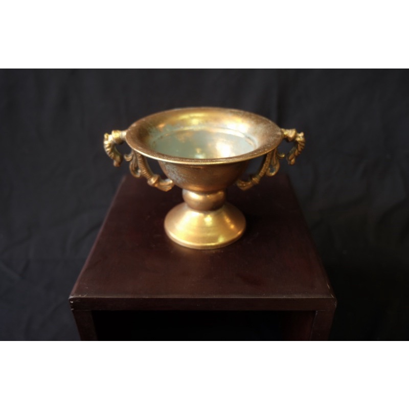 Pot Piala/Cawan Pendek Gold Stainless