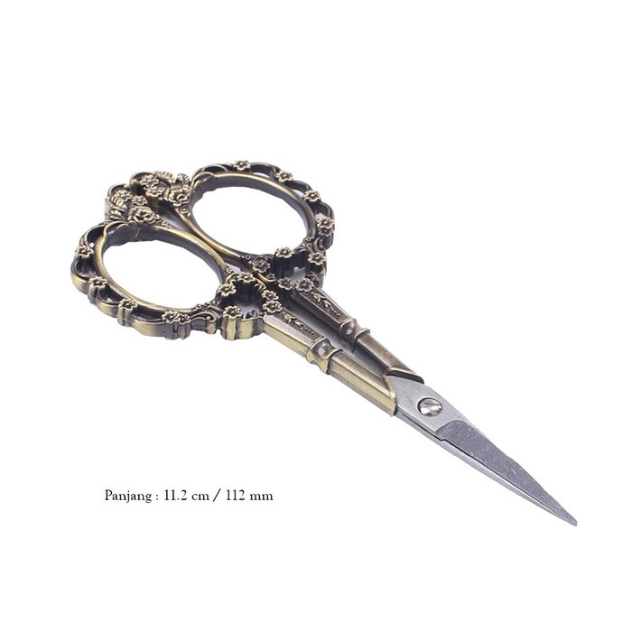

Nikmati Gunting Alma Retro Vintage Antik Unik Styling Gold Bronze Silver Limited