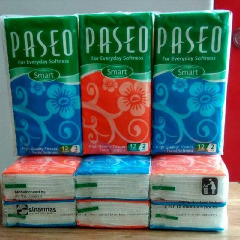 Tisu PASEO saku isi 6pcs