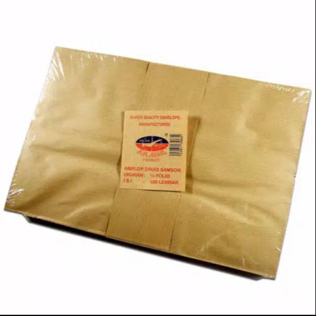 

Amplop Coklat 1/2 Folio Merk Airmail (Bukan Folio)