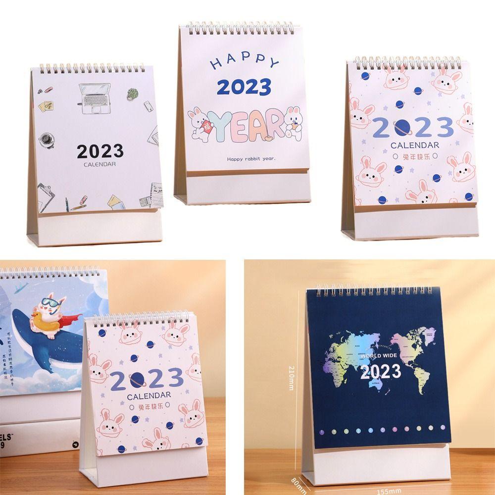 Nanas 2023kstop Kalender Kertas Notebook Fashion Perencana Tahunan Kartun Gadis Agenda Organizer