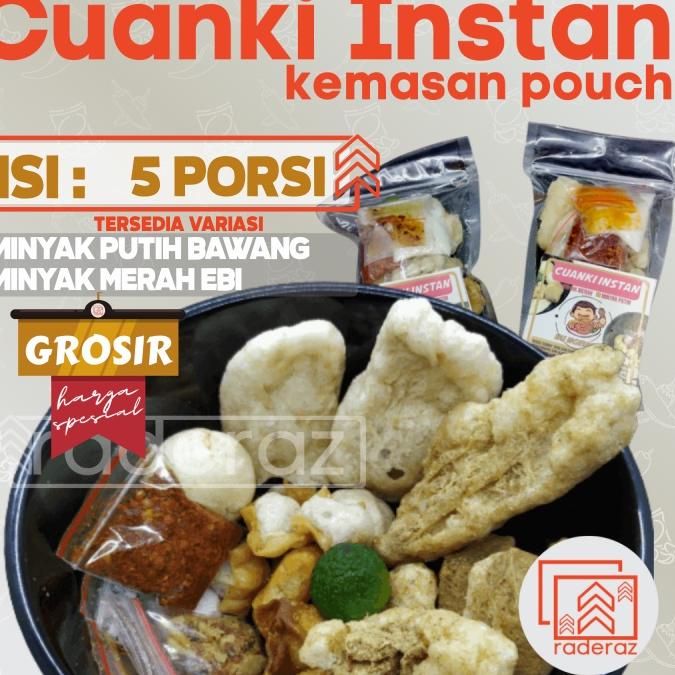 

CodeHh6H1--Cuanki Instan PAKET RESELLER isi 5pcs porsi mangkuk kemasan pouch by GAIA (bisa GROSIR bisa COD bisa KARGO)