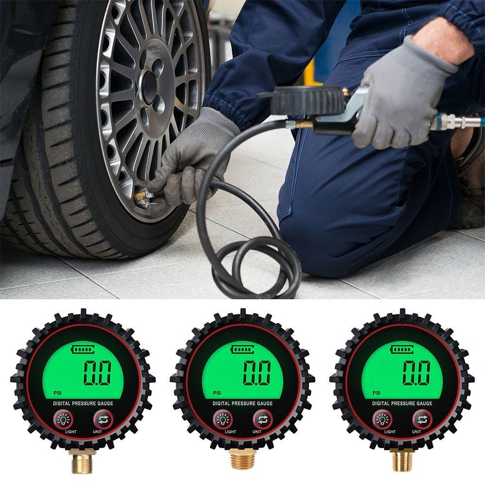 Solighter Digital Tire Pressure Gauge Professional 255PSI M11 1per4 1/8NPT PSI Meter