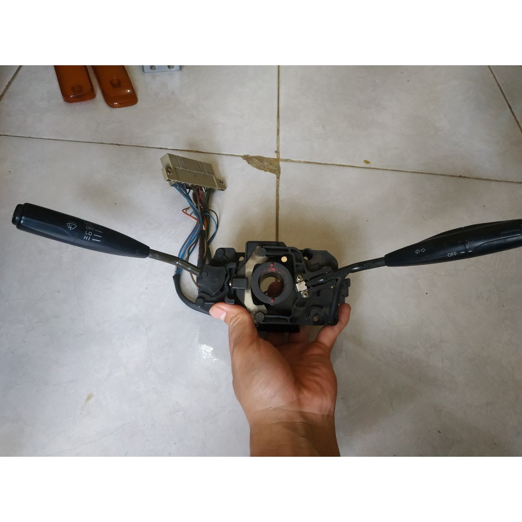 Saklar/ Swit Kombinasi Wiper + Lampu + Sein Starlet Kotak Ori Copotan
