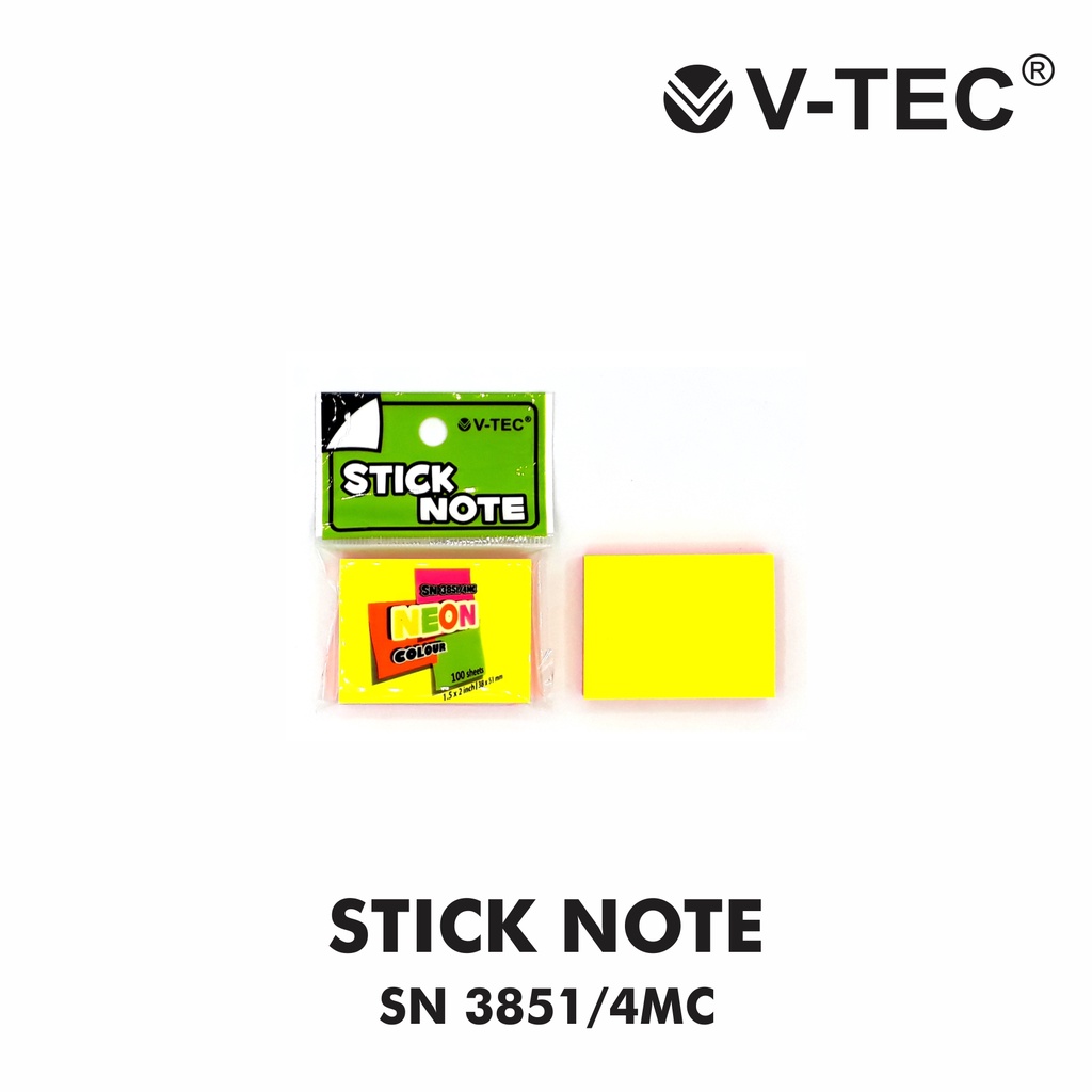 

V-TEC Sticky Notes SN 3851/4MC