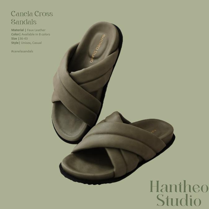 CANELA CROSS SANDALS (PUFFY SANDAL UNISEX) Termurah