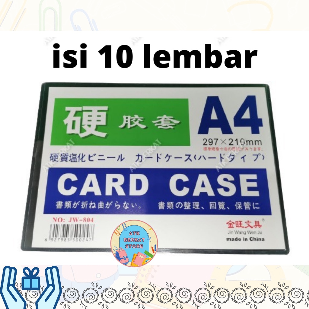 

card case tebal uk A4 ISI 10 LBR