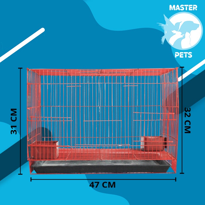 Kandang Hewan Kelinci Besi lipat premium Rabbit Cage