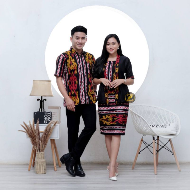 Batik couple Atasan Wanita Seragam Kerja Trending New Arrival M L XL