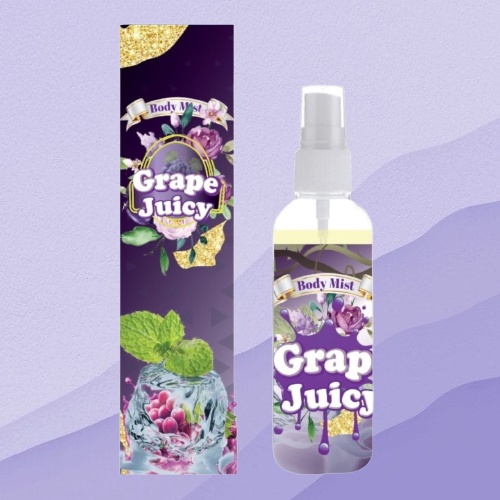 Kanzo - Parfum Body Mist Grape Juicy 100ml Premium / Body Mist Grape Juicy 100ml Best Seller / Parfum Wanita Wangi Tahan Lama