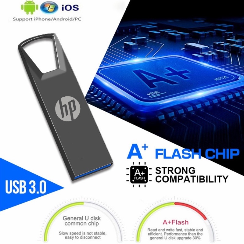 Hewlett-packard Hp Usb 3.0 Flash Drive 128gb 256gb 64gb 32gb 16gb 8gb 4gb 2gb 1gb