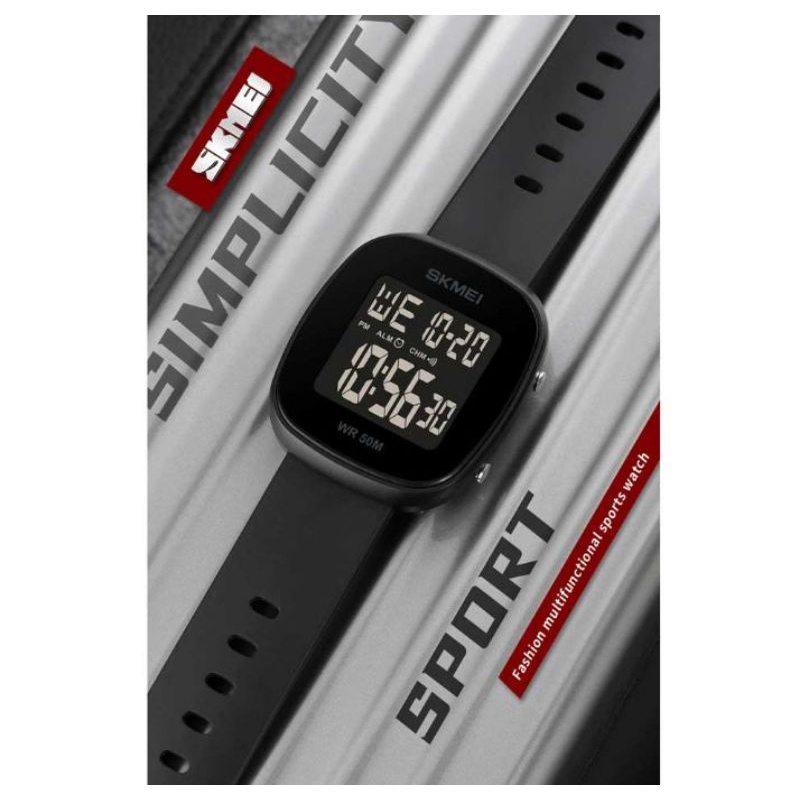 SKMEI Jam Tangan Digital Pria Strap Sillicone - 1843