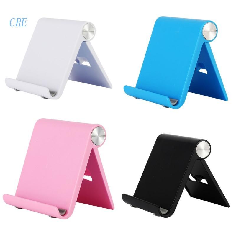 Cre Stand Holder / Dudukan Ponsel / Tablet Model Lipat Adjustable Untuk Meja / Kantor