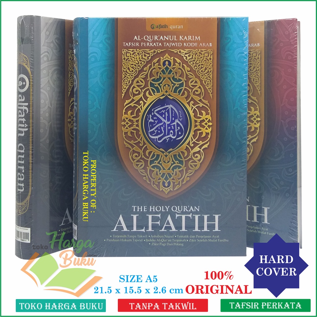 Al-Quran Al-Fatih - The Holy Quran Al Fatih A5 HC Terjemah Tanpa Takwil