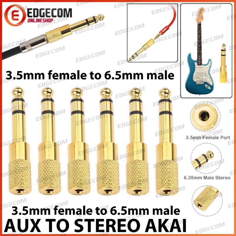 Konektor Jack Audio 6,5mm Male to 3,5mm Female / AUX to AKAI