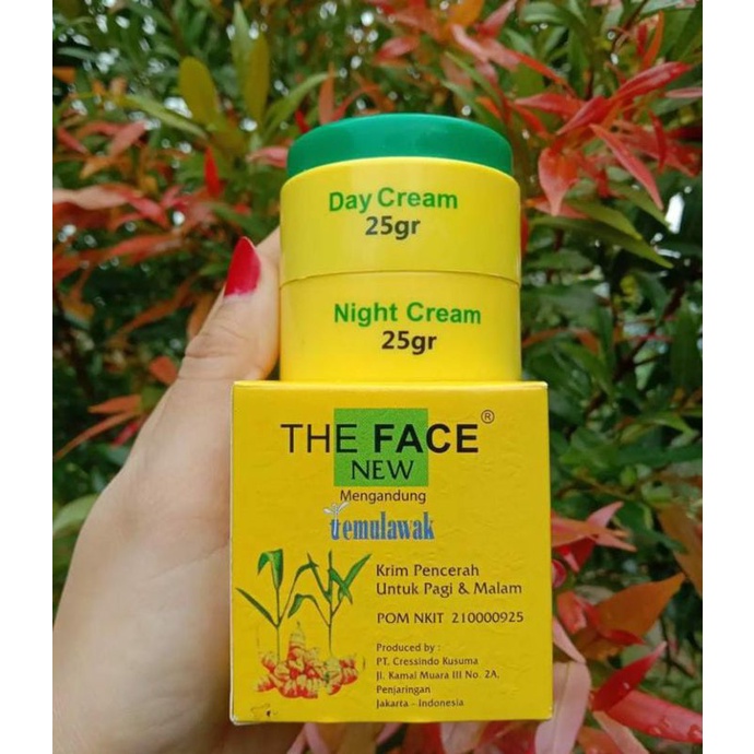 Cream Siang malam Temulawak the face bpom