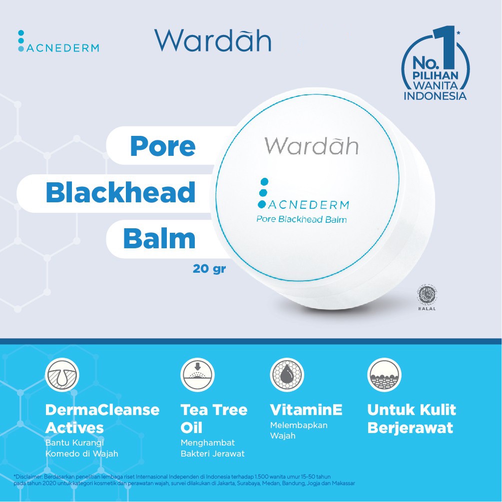 WARDAH Acnederm Pore Blackhead Balm 20gr