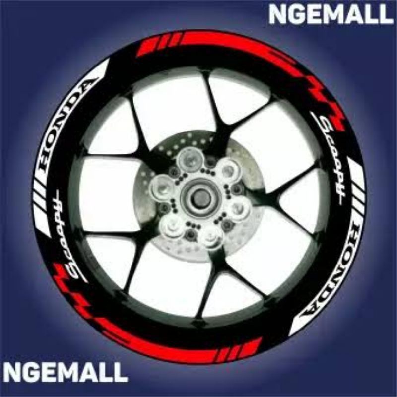 sticker velk stiker velg scoopy bisa request warna
