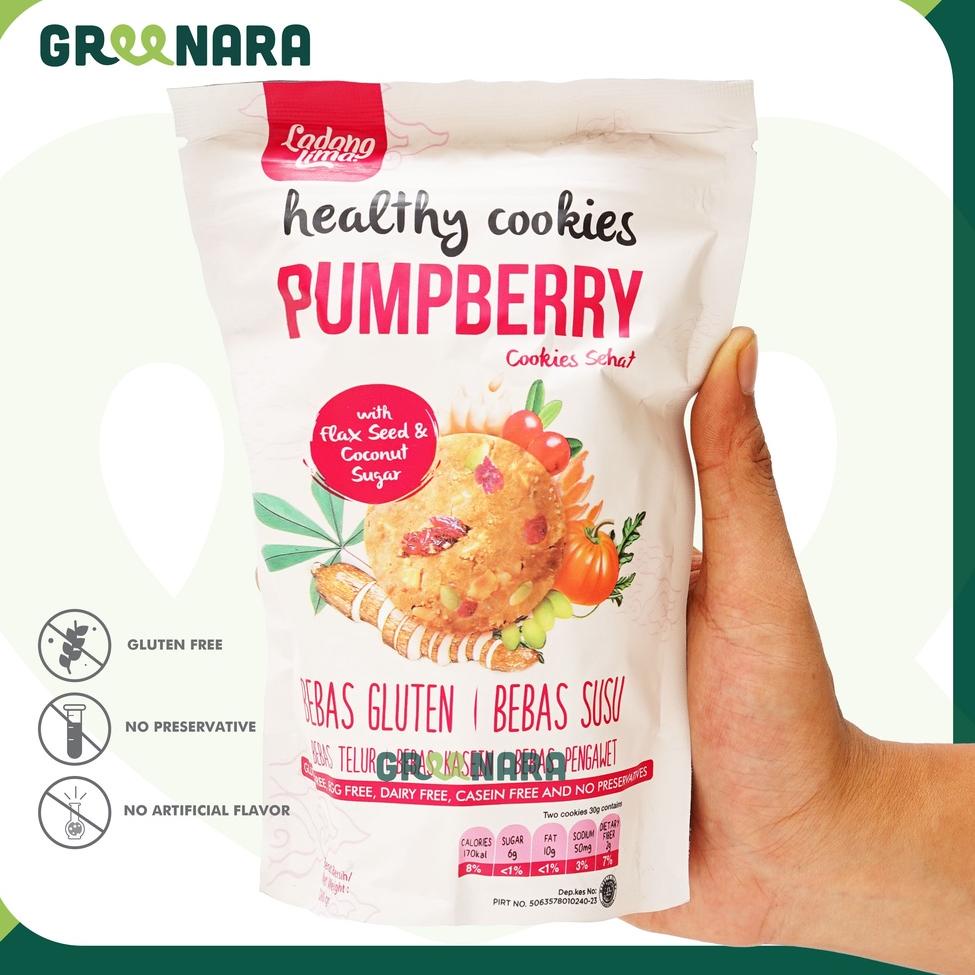 

✨TERBARU✨ Ladang Lima Blackmond Pumpberry Cookies / Gluten Free 180gr grosir