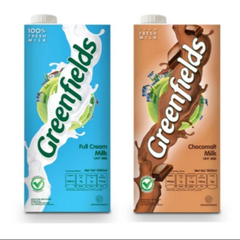 

GREENFIELDS Susu UHT Choco / Full Cream 1 Liter