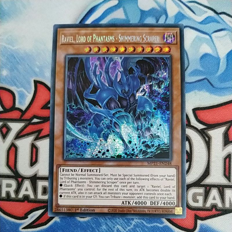 yugioh raviel lord of phantasms - shimmering scraper MP21 prismatic secret rare original