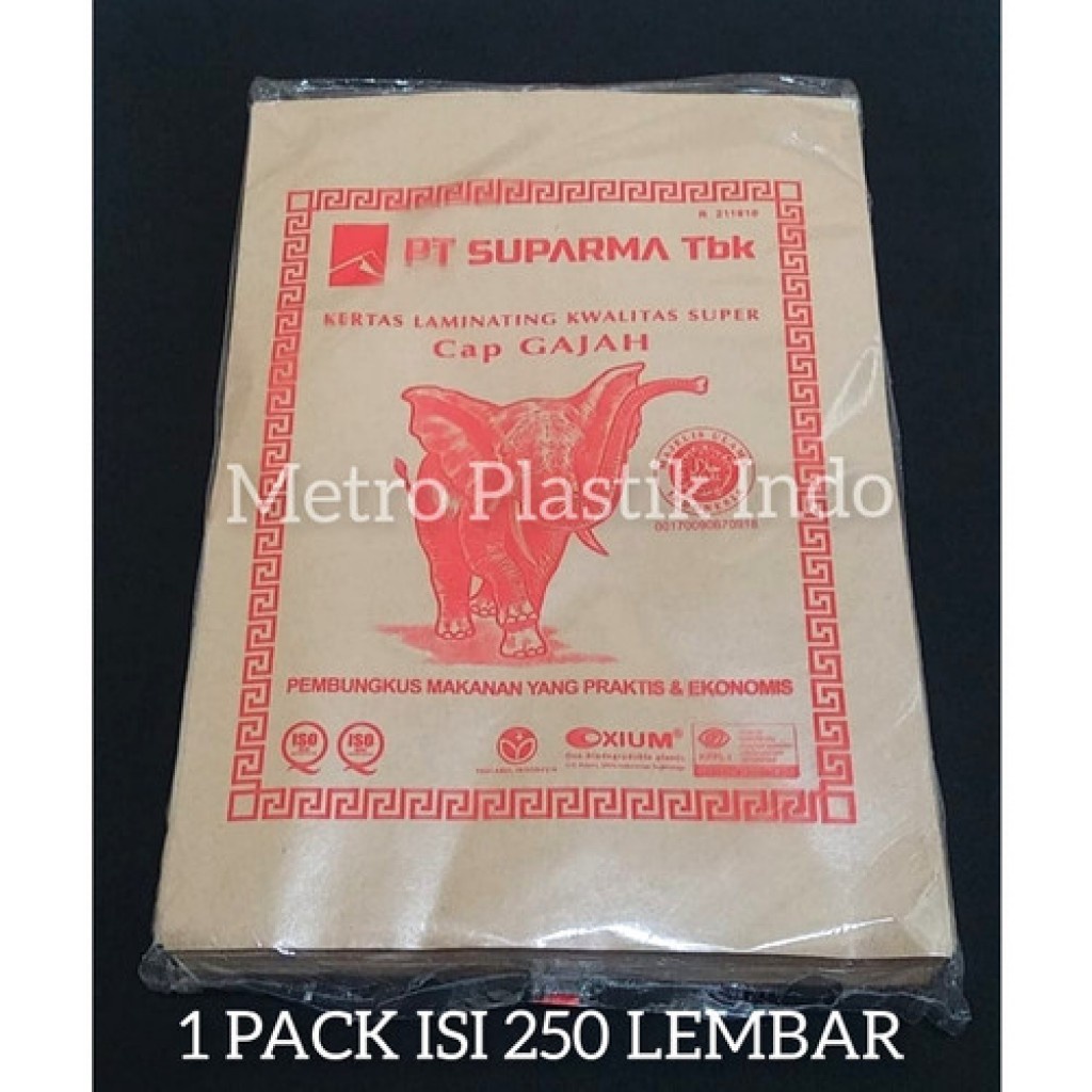 kertas nasi bungkus warna coklat