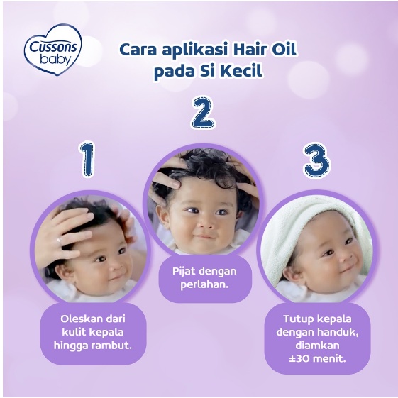 ORIGINAL Cussons Baby Natural Hair Oil candle Nut Coconut 100ml  / Minyak Rambut Bayi / LEDI MART